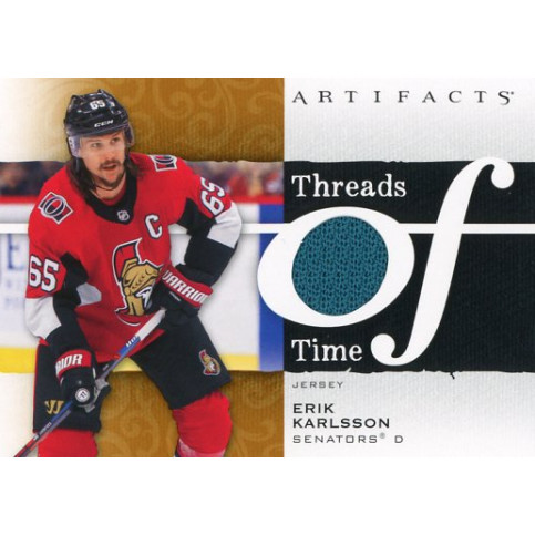 ERIK KARLSSON jersey 21-22 UD Artifacts Threads of Time