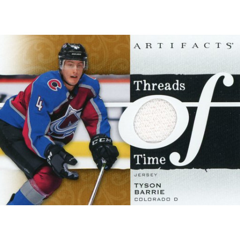 TYSON BARRIE jersey 21-22 UD Artifacts Threads of Time
