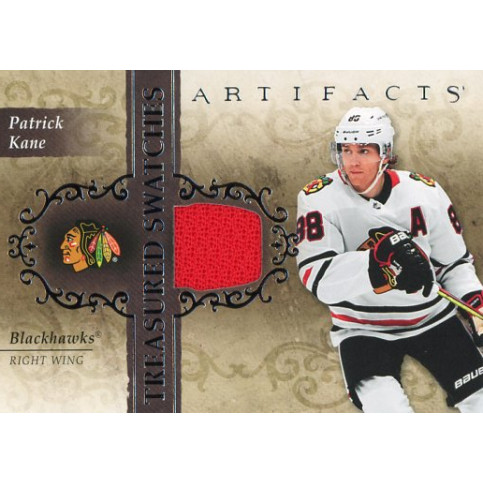 PATRICK KANE jersey 21-22 UD Artifacts Treasured Swatches