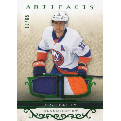 JOSH BAILEY jersey patch 21-22 UD Artifacts Material Emerald /65