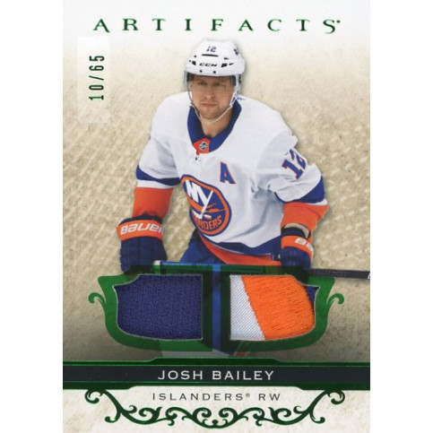 JOSH BAILEY patch 21-22 UD Artifacts Material Emerald /65