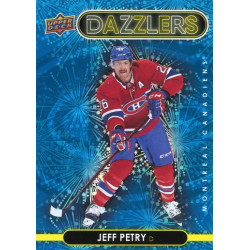 JEFF PETRY insert 21-22 UD Extended Dazzlers Blue