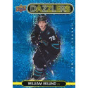 WILLIAM EKLUND insert RC 21-22 UD Extended Dazzlers Blue