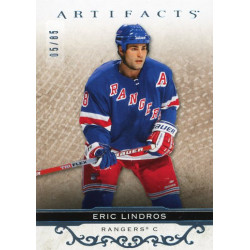 ERIC LINDROS insert 21-22 UD Artifacts Legends Light Blue Steel /85