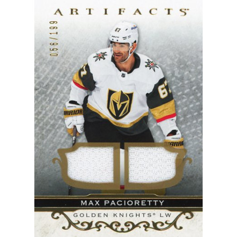 MAX PACIORETTY jersey 21-22 UD Artifacts Material Gold /199
