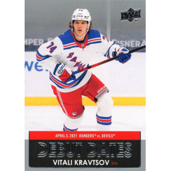 VITALI KRAVTSOV insert 21-22 UD Series 1 Debut Dates