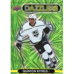 QUINTON BYFIELD insert RC 21-22 UD Series 1 Dazzlers Green
