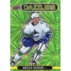 BROCK BOESER paralel 21-22 UD Series 1 Dazzlers Green